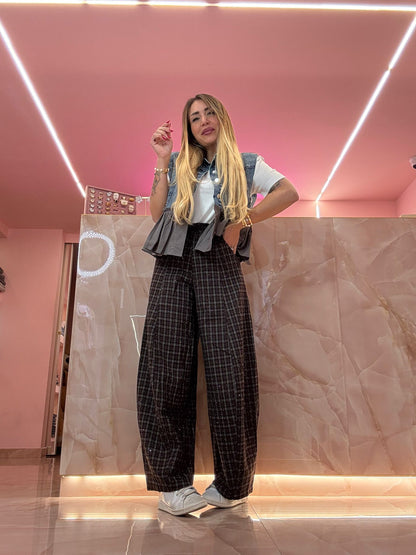 Pantaloni A Quadri Glitter ♥