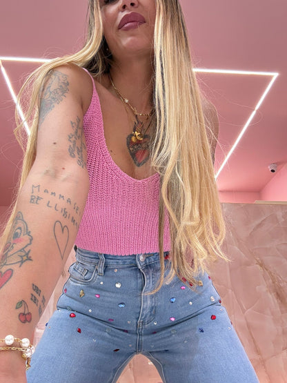 Top In Filo Rosa ♥