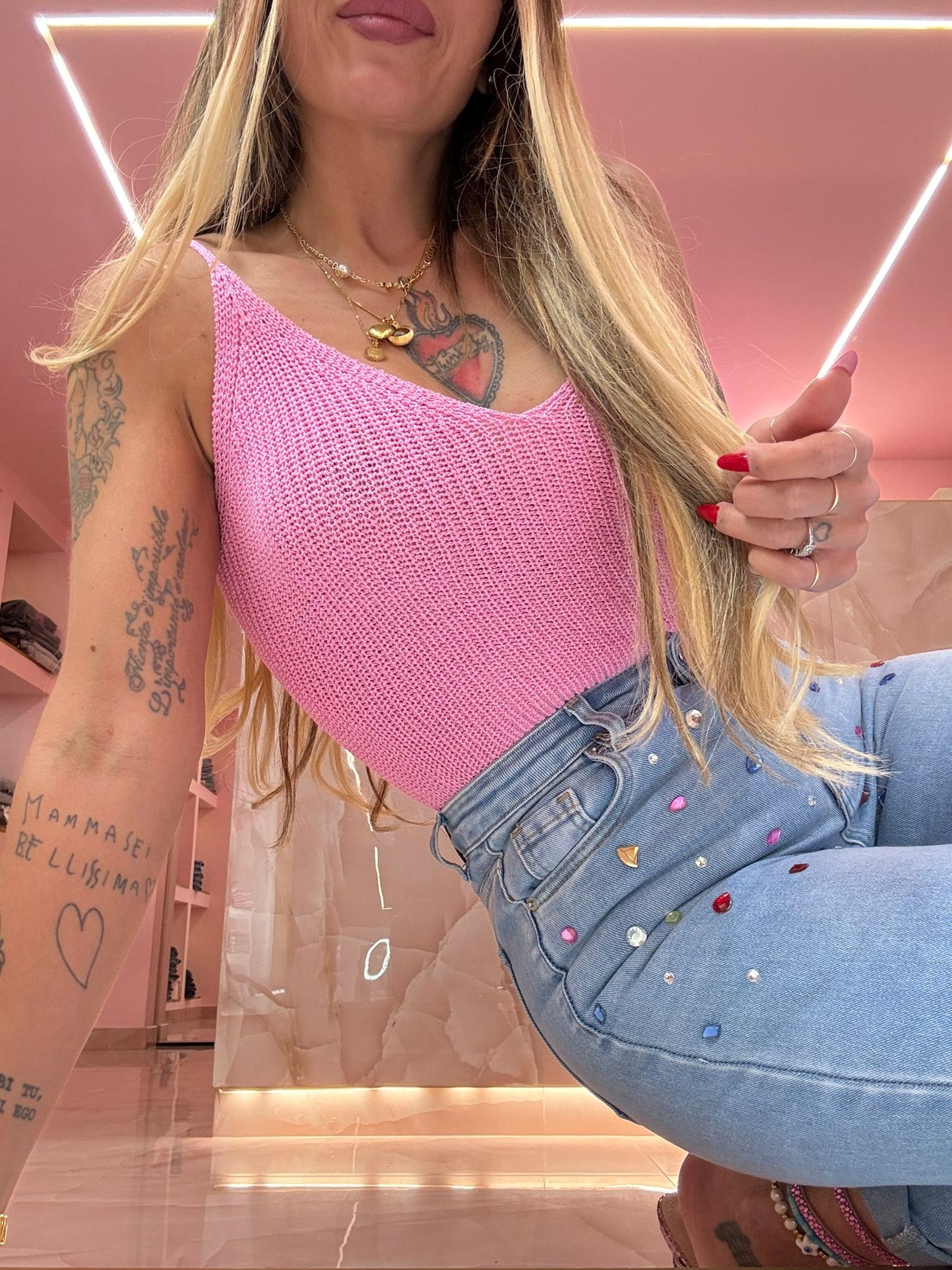 Top In Filo Rosa ♥