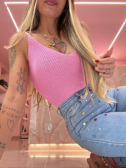 Top In Filo Rosa ♥