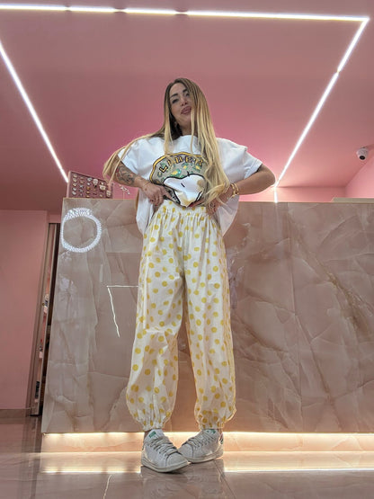 Pantaloni Pois ADDICT Gialli ♥