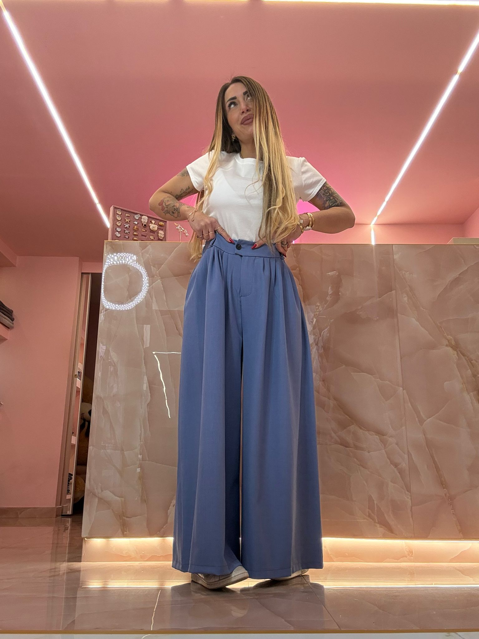 Pantaloni Bettina Celestone ♥