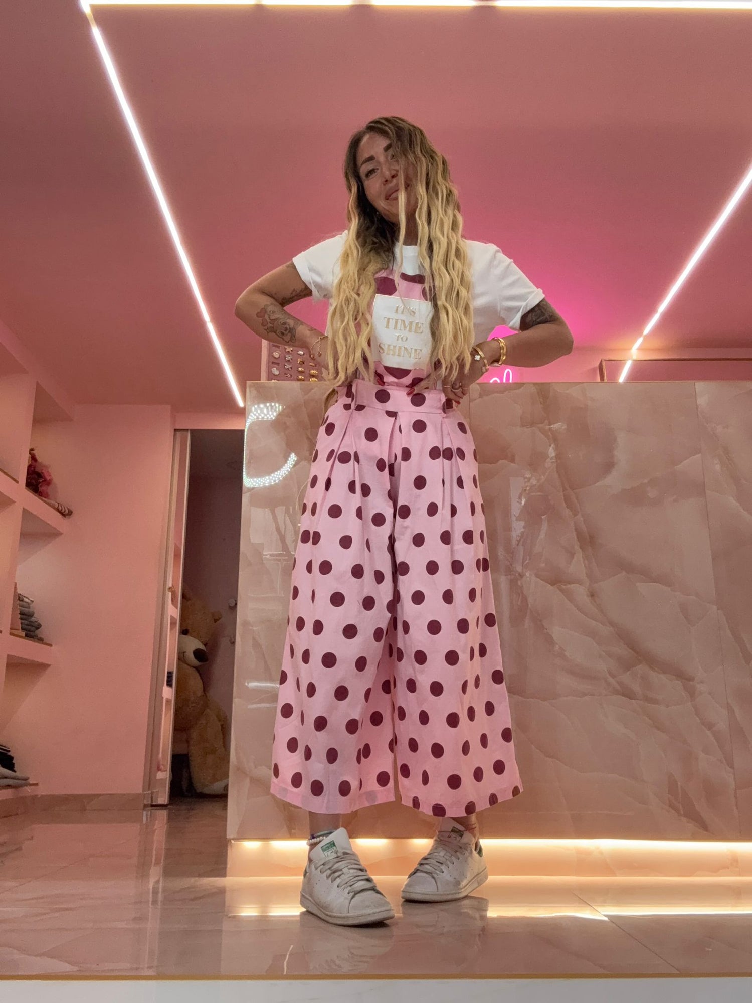 Pantalone Pois Rosè ♥