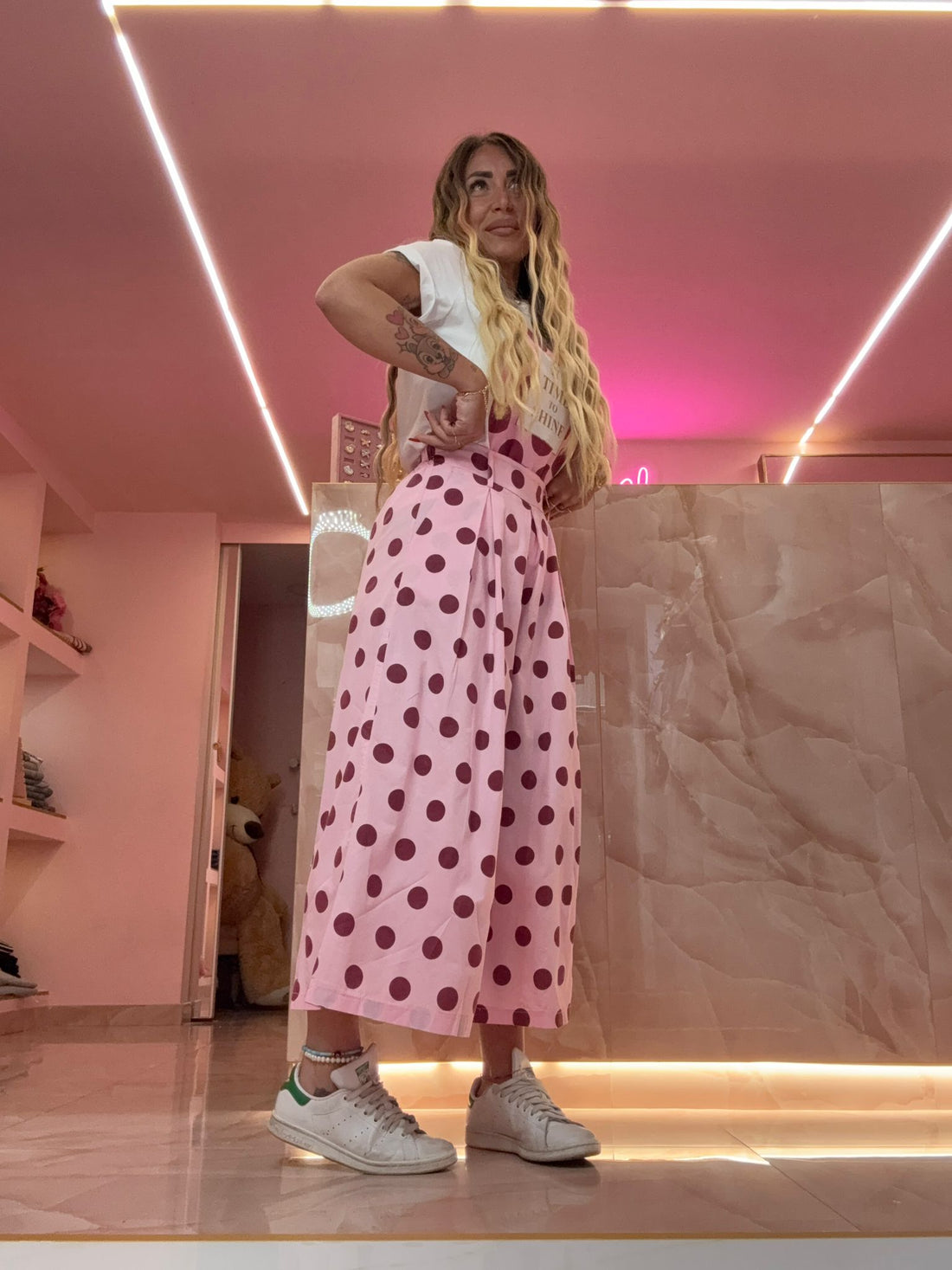 Pantalone Pois Rosè ♥
