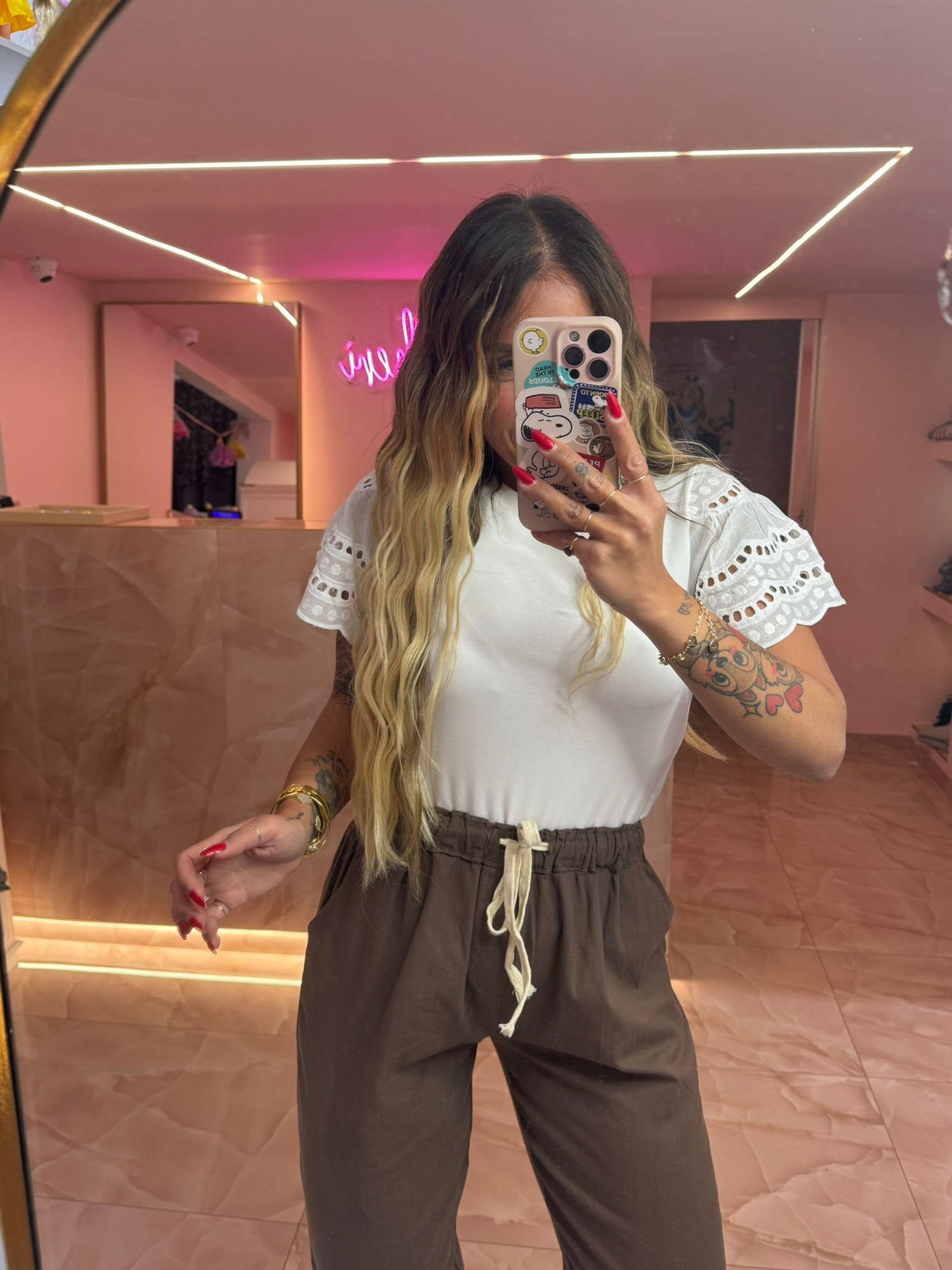 Pantalone Pizzo&amp;Peace Marrò ♥