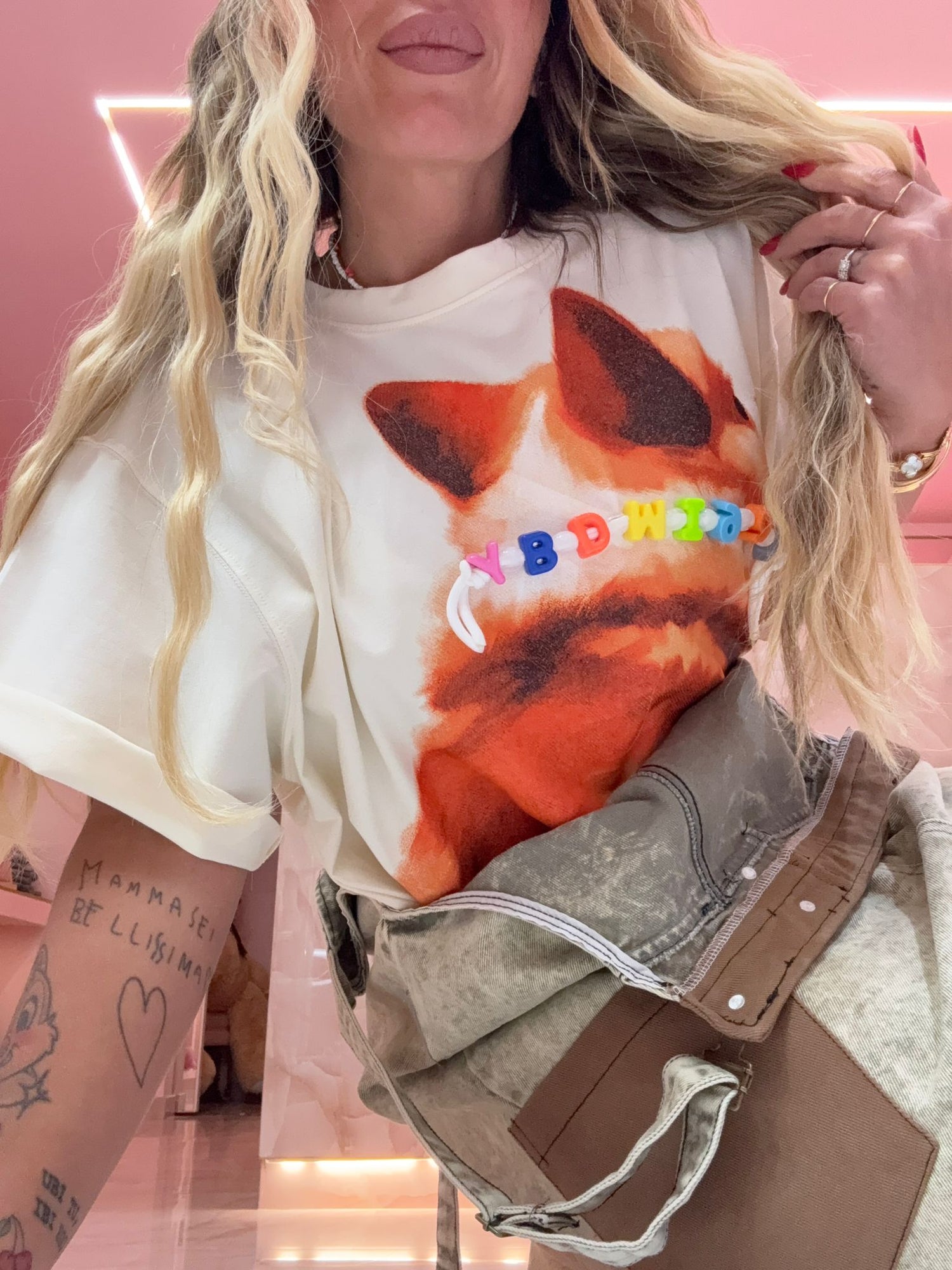 Shirt Bau Rosa Beige ♥