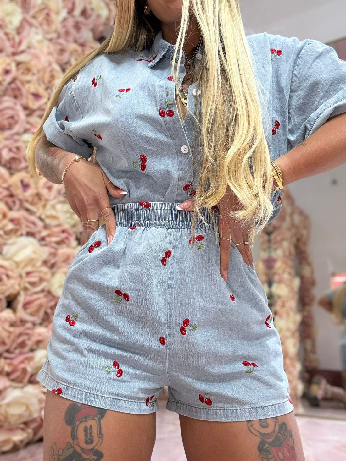 Set Ciliegine In Gamba Denim ♥