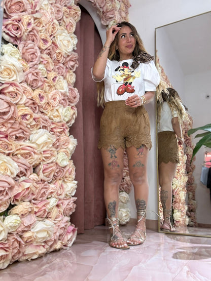 Pantaloncini In Renna Camel ♥