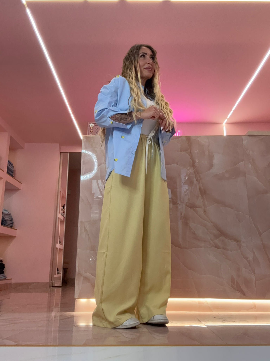 Pantalone LULU Giallo Pastello ♥