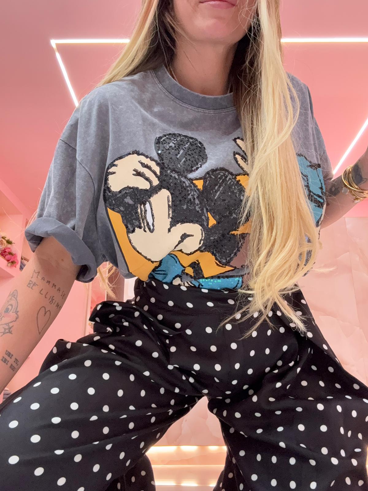 Shirt Glitter Mouse In Gamba  ♥