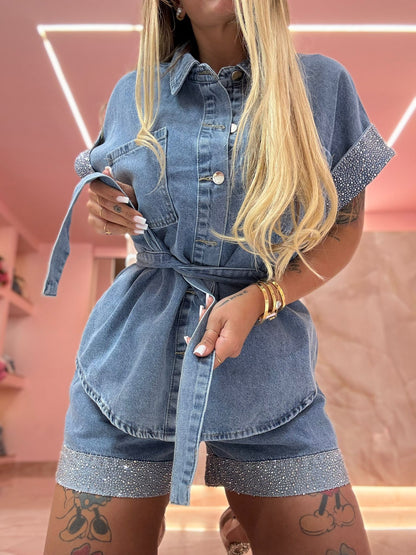 Coordinato Sogno in Glitter Denim ♥