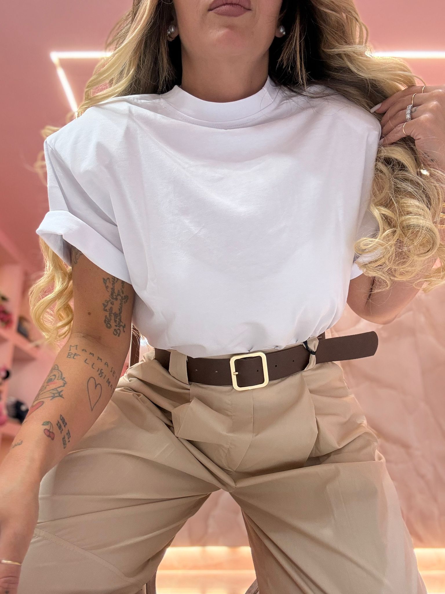 Shirt Heart "La Nostra" Bianca  ♥