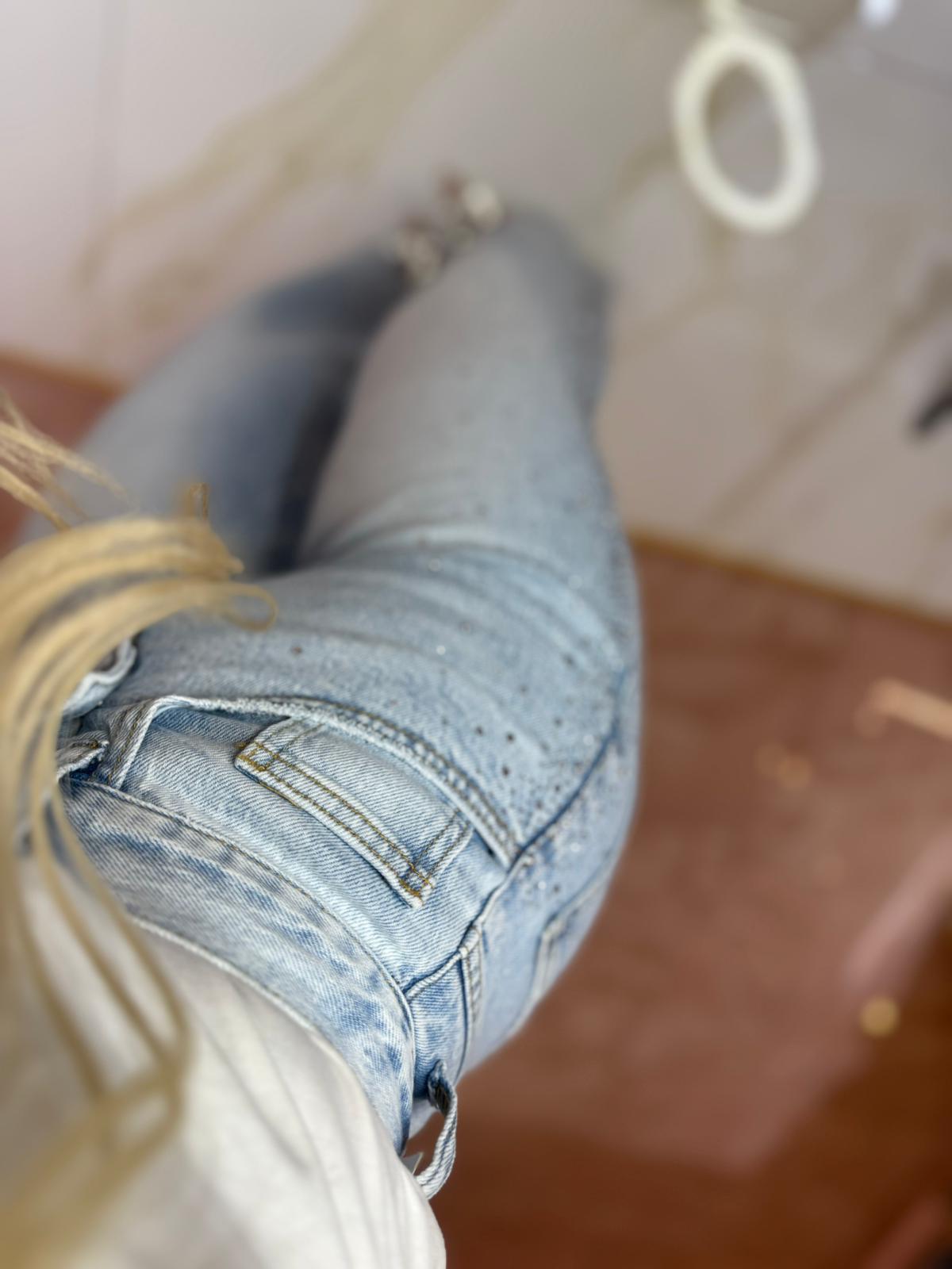 Jeans Cascata Laterale ♥