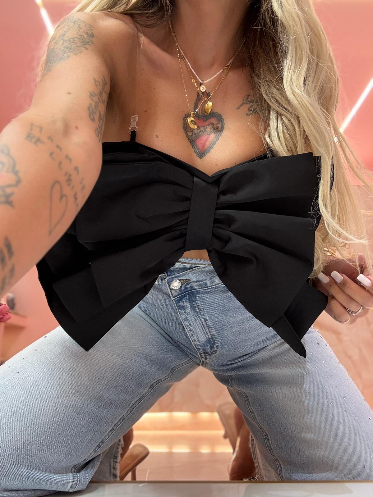 Top Fiocco Boutique Nero ♥