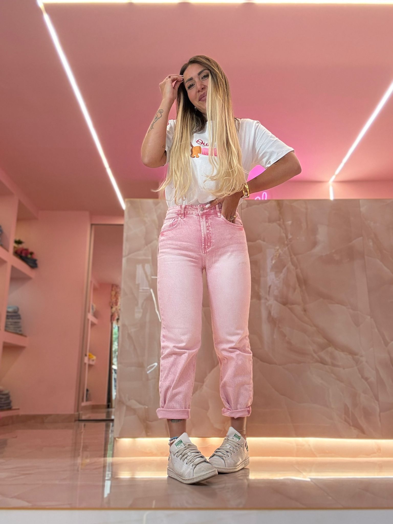 Jeans Rosa Quello Diritto  ♥