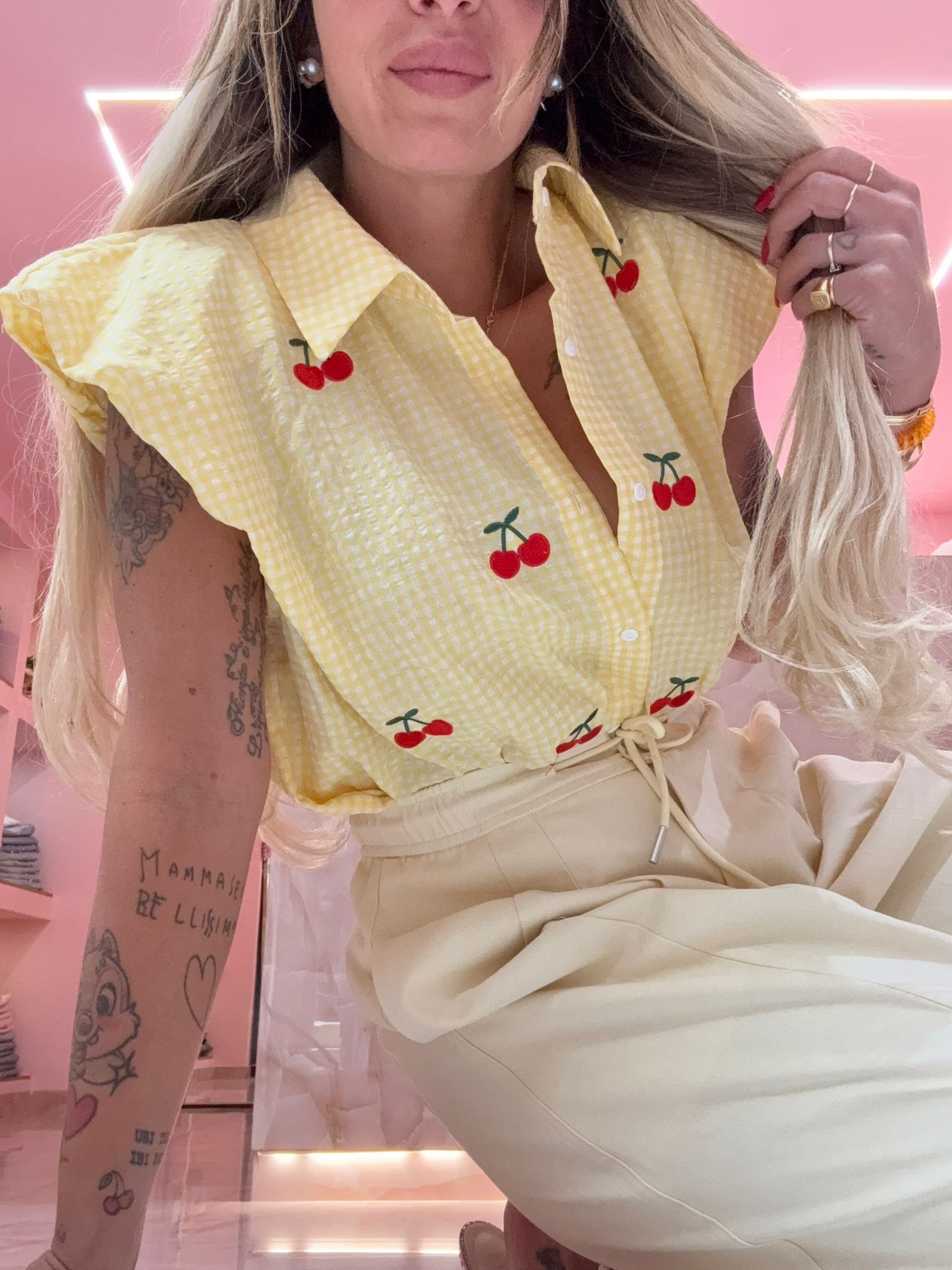 Camicia Ciligine Candy Gialla ♥