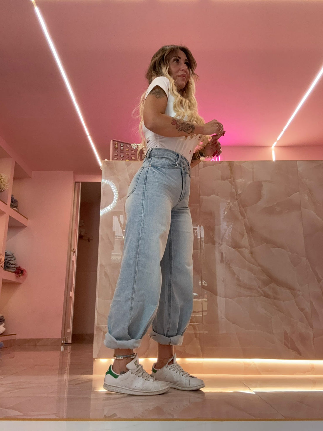 Jeans Asimmetrico Mood Zara Chiaro ♥