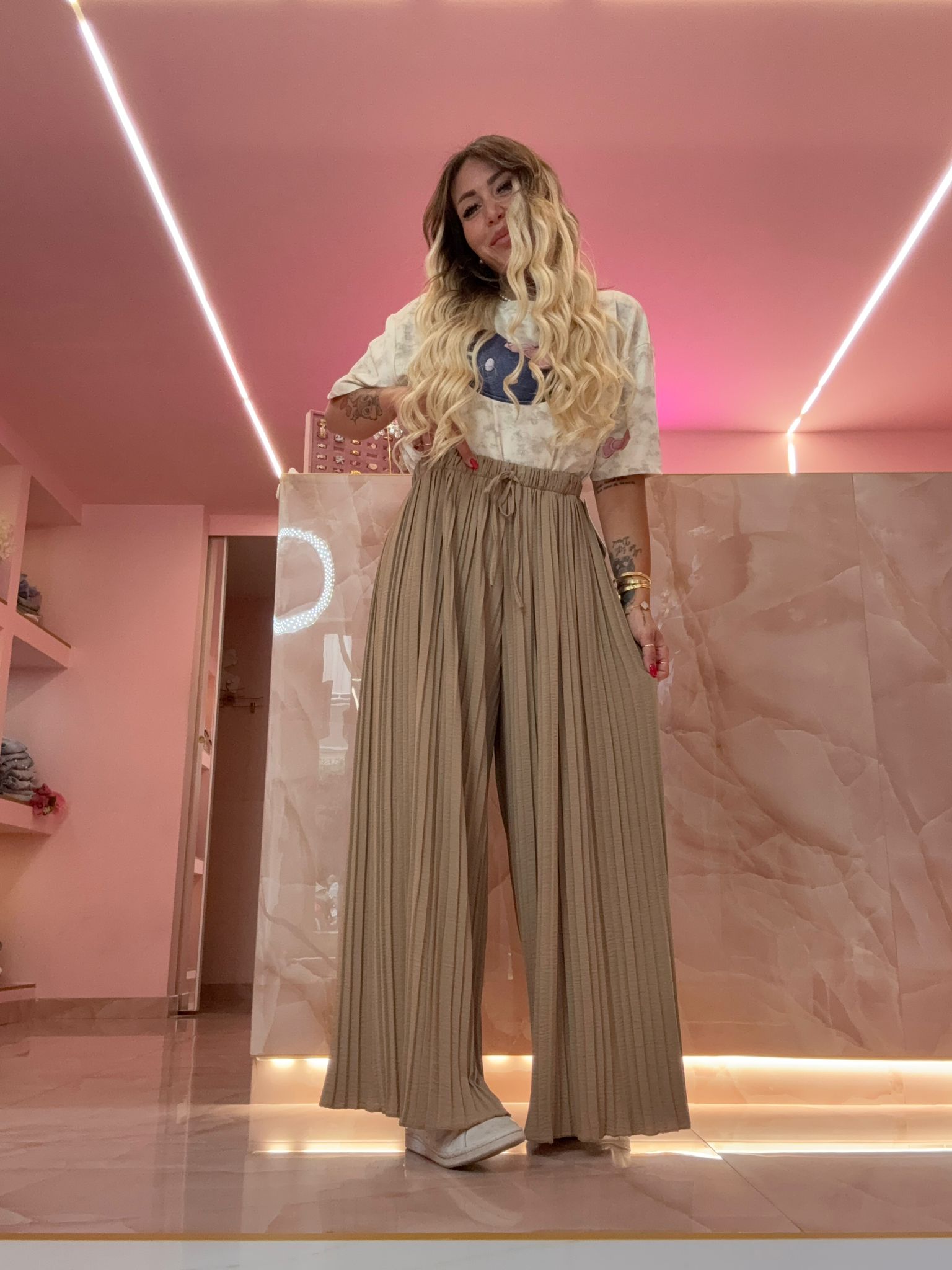 Pantaloni Plissè Biscotto ♥