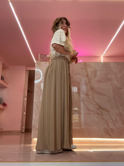 Pantaloni Plissè Biscotto ♥