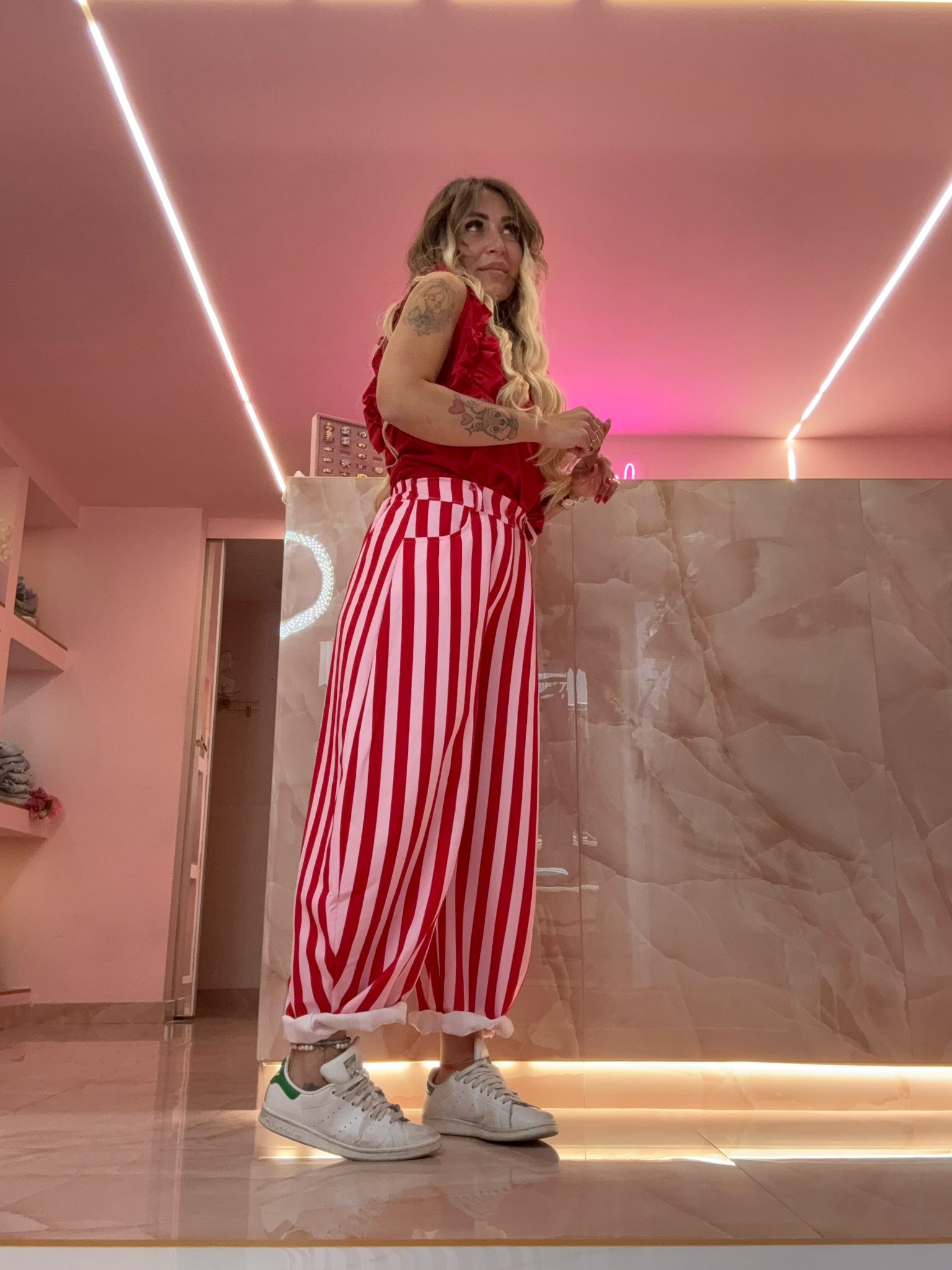 Pantaloni Latte&amp;Fragola ♥
