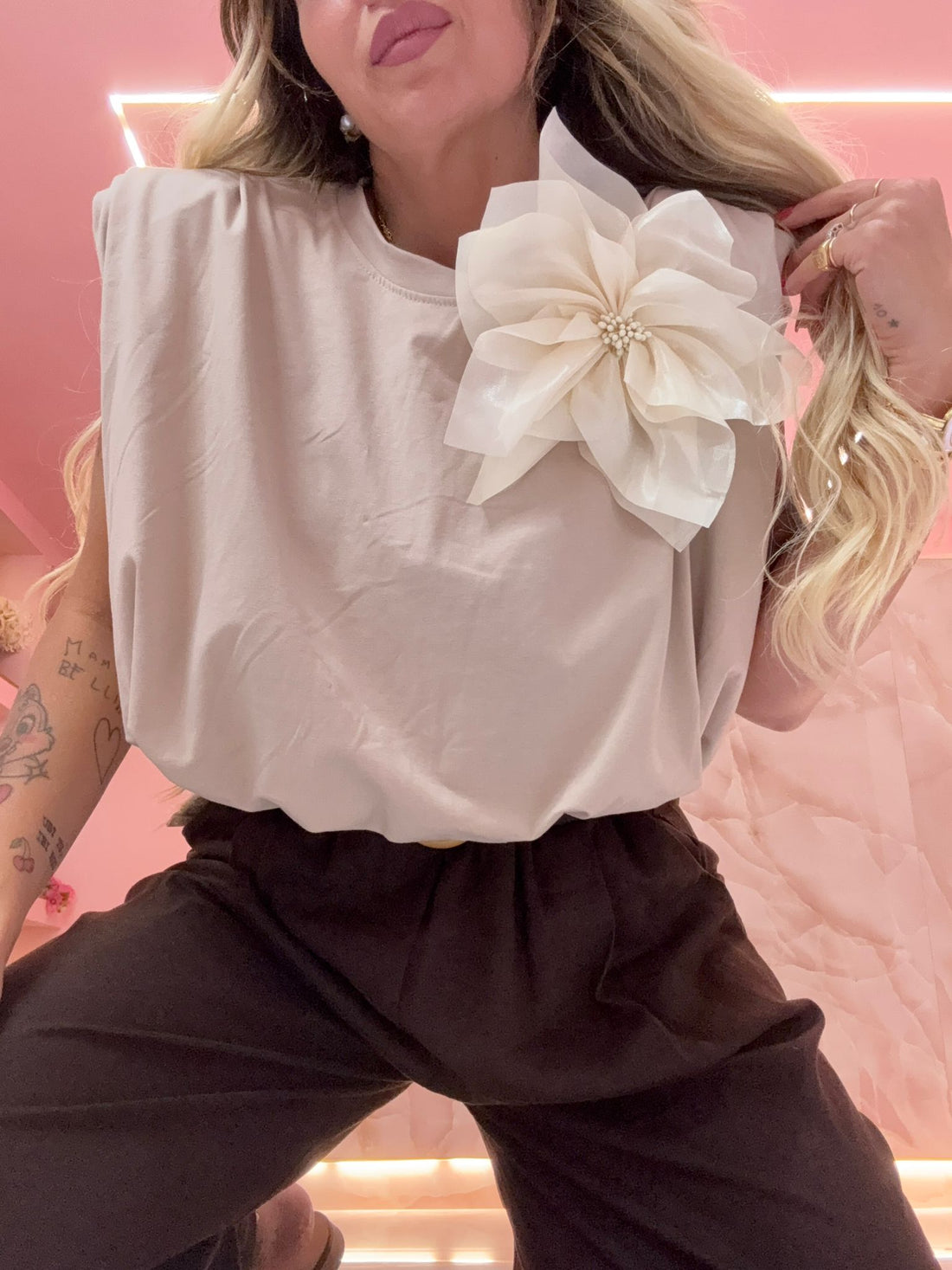 Shirt Peonia Beige ♥
