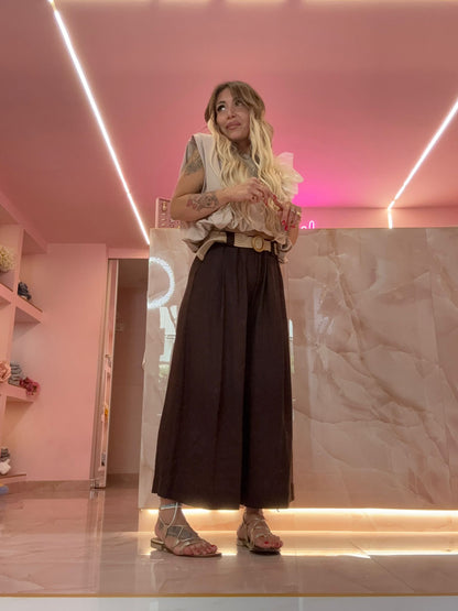 Pantalone Lino Caviglia Marrò ♥