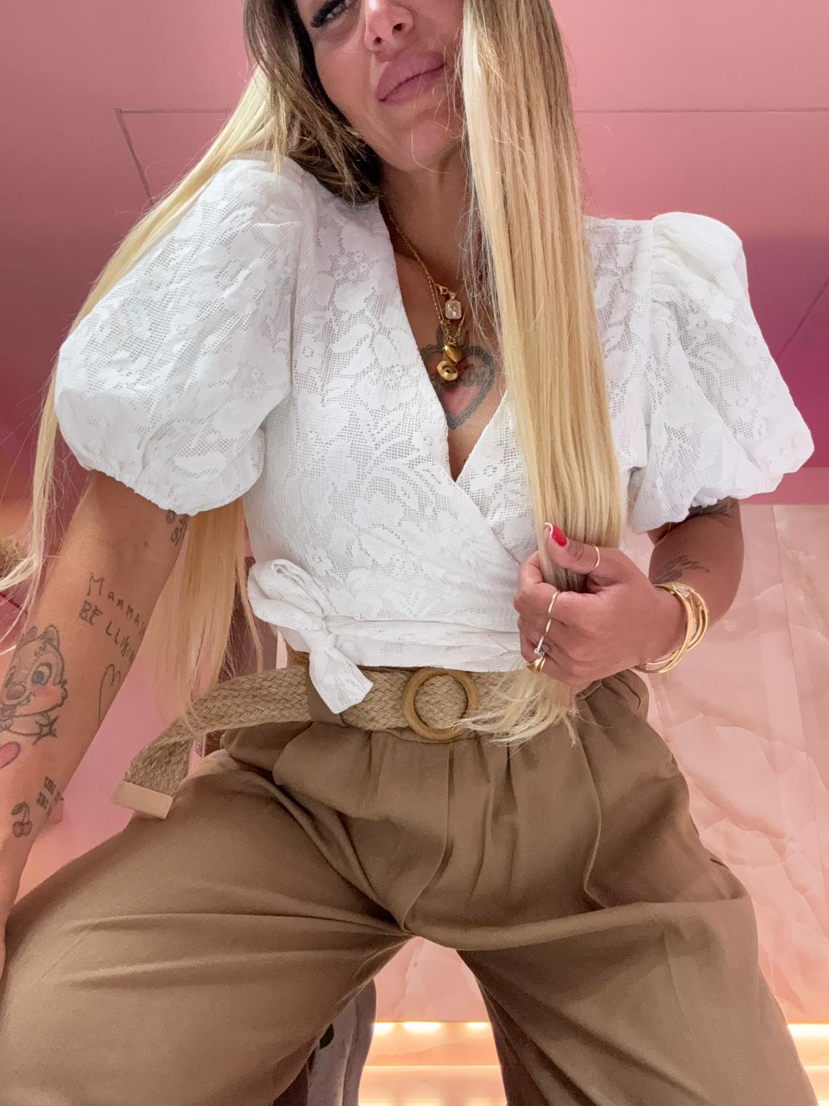 Camicia Incrociatina Bianca ♥