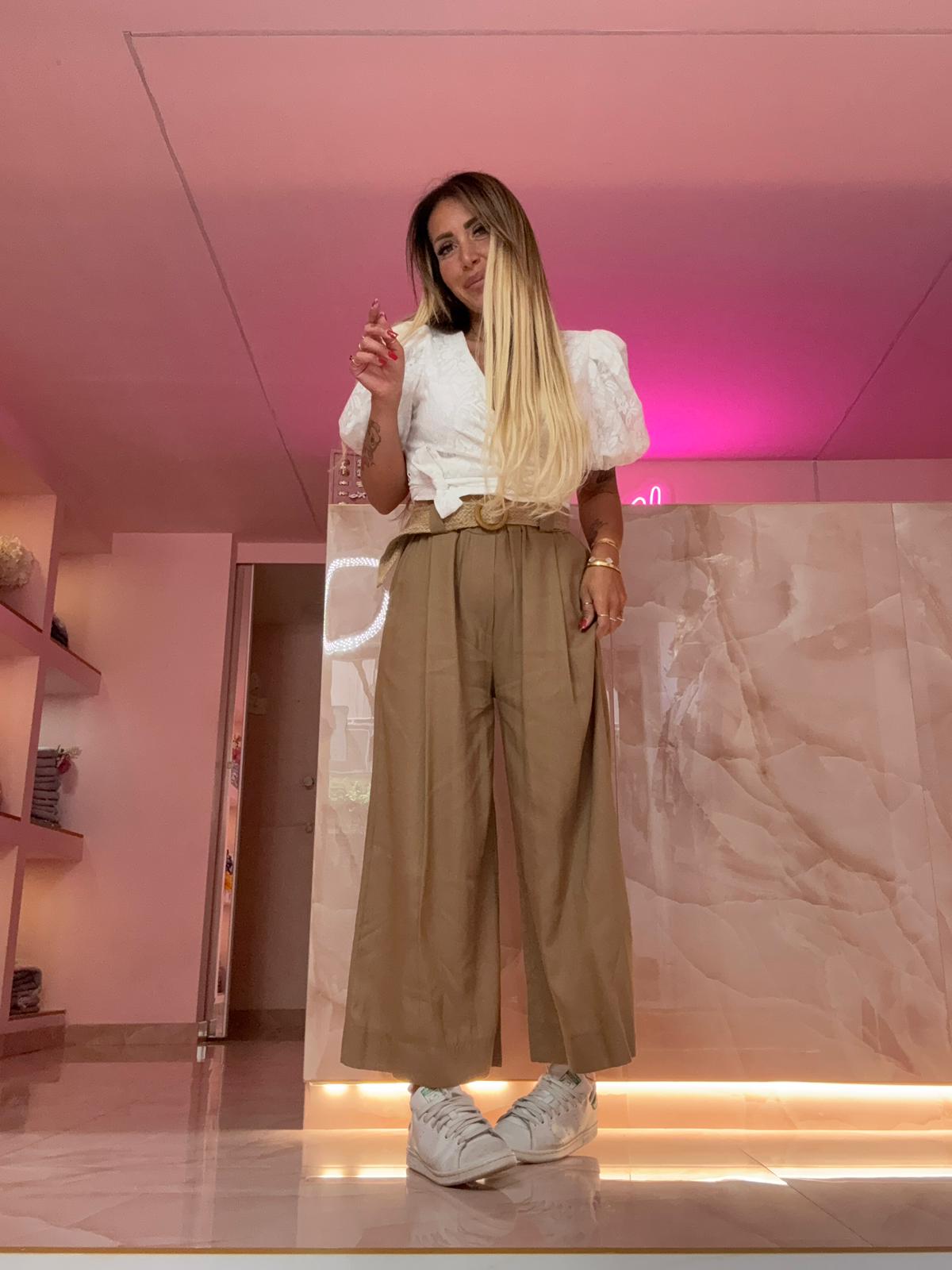 Pantalone Lino Caviglia Safari ♥