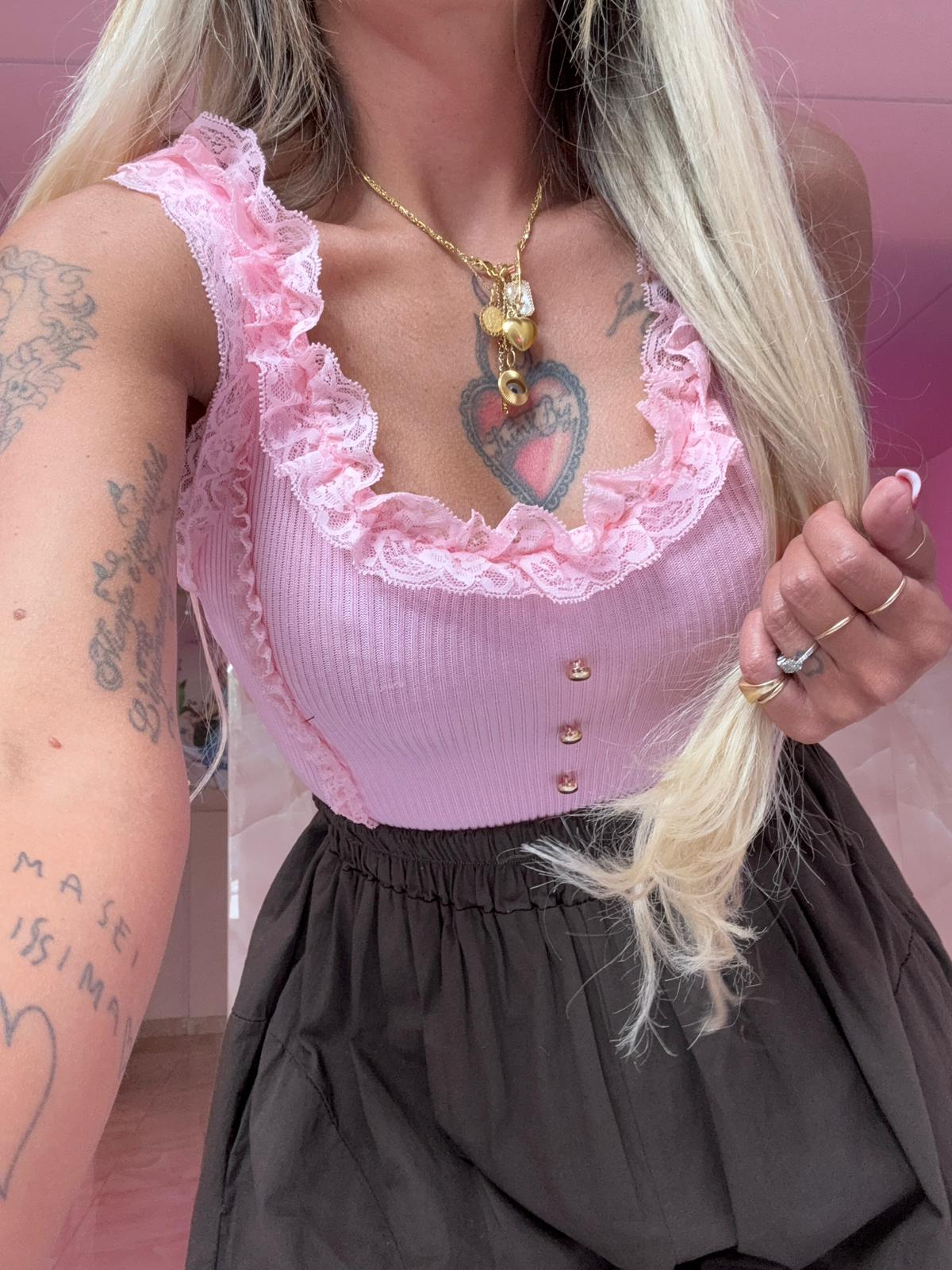 Canotta Costine Suami Rosa  ♥