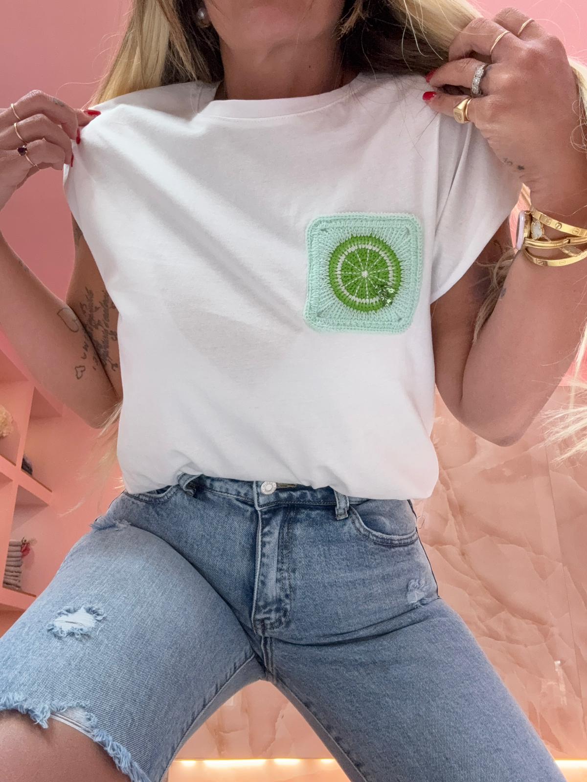 Shirt Limoniamo Bianca e Verde ♥
