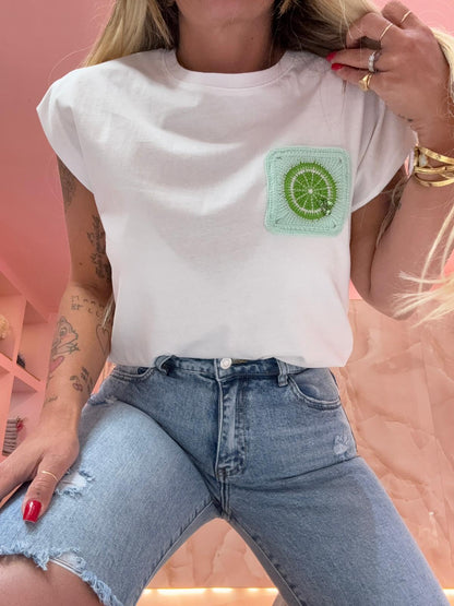 Shirt Limoniamo Bianca e Verde ♥