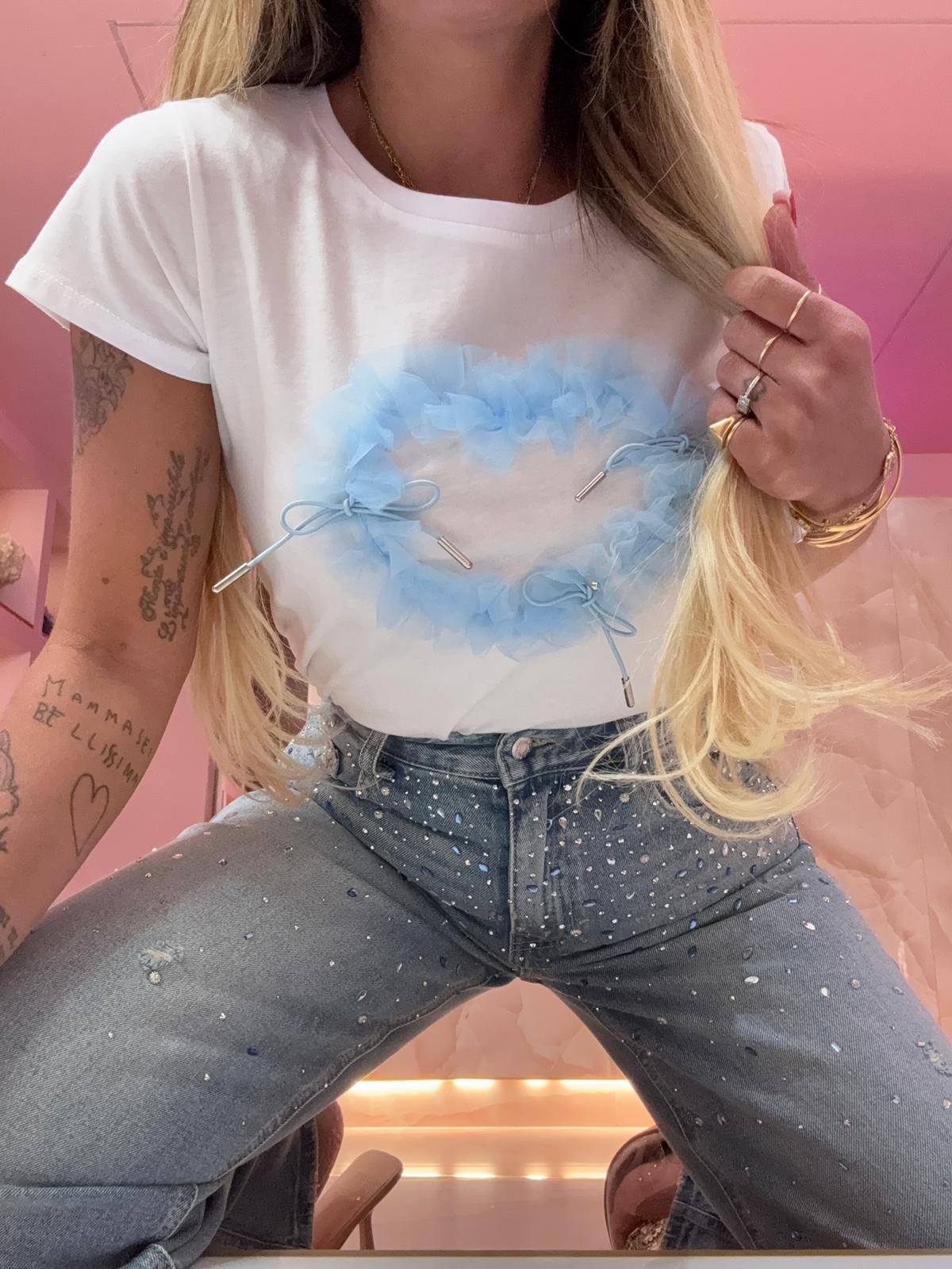 Shirt Cuore Tulle Polvere ♥