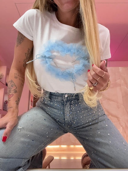 Shirt Cuore Tulle Polvere ♥