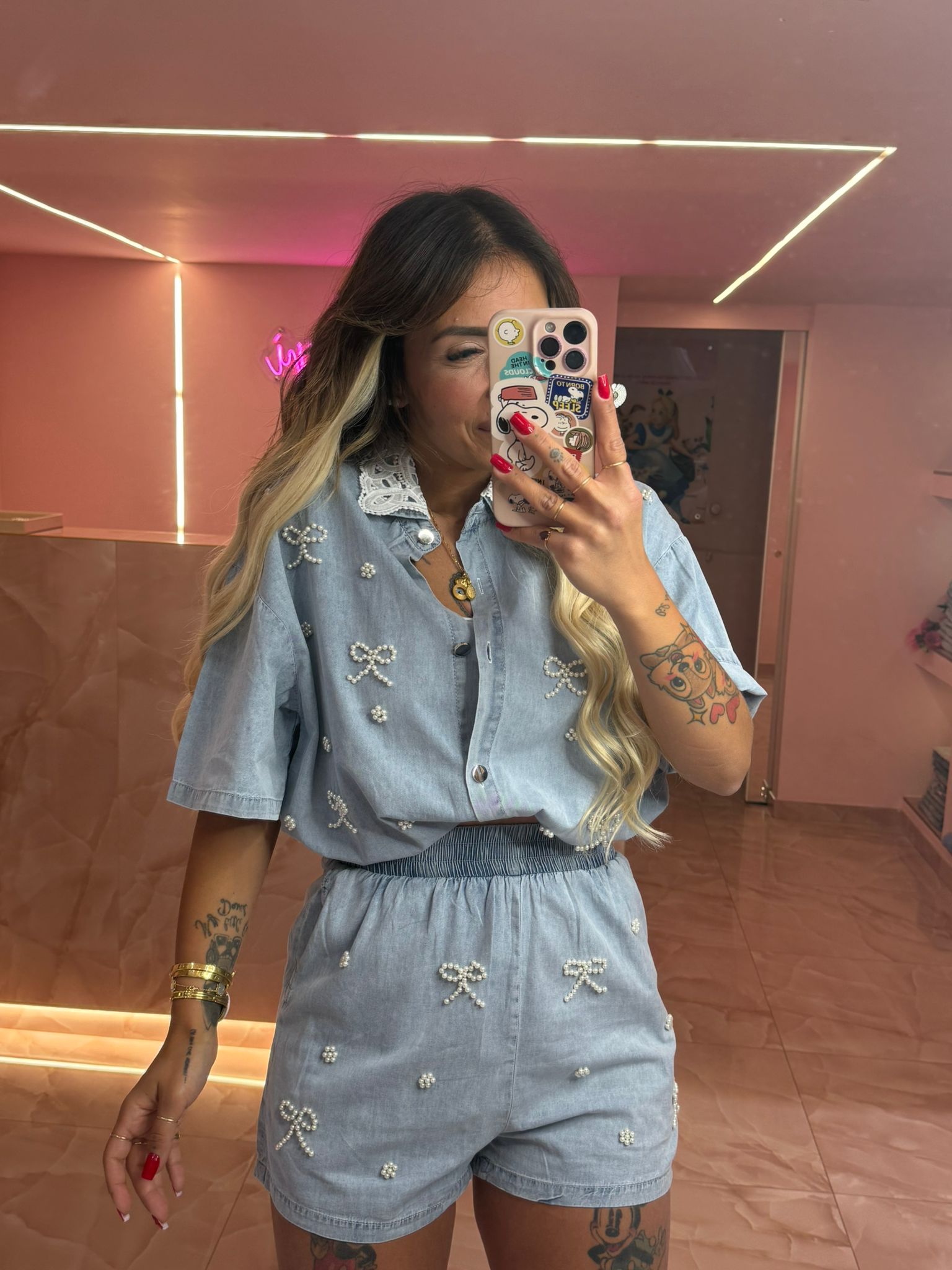 Coordinato Fiocchetti in Perle  ♥