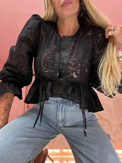 Camicia Merlettosa Assai Nera ♥