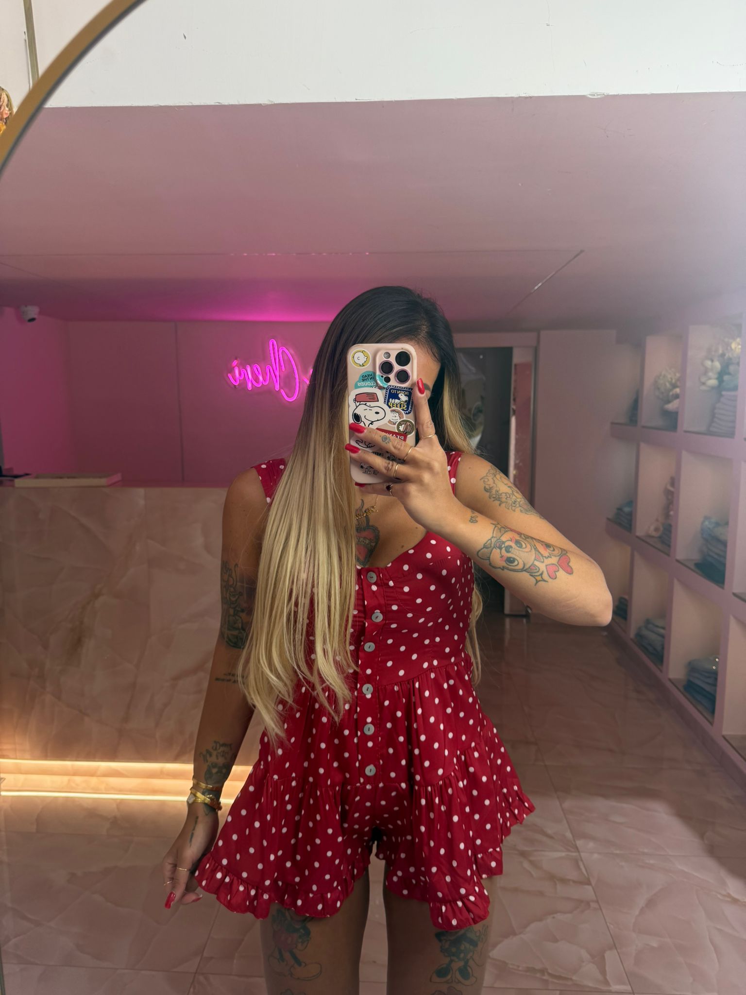 Salopette Pois Red ♥