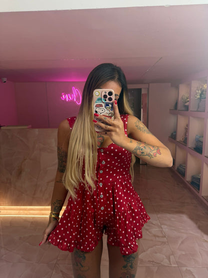 Salopette Pois Red ♥