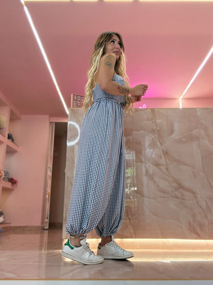 Coordinato Lolly Quadrettini Celestone ♥
