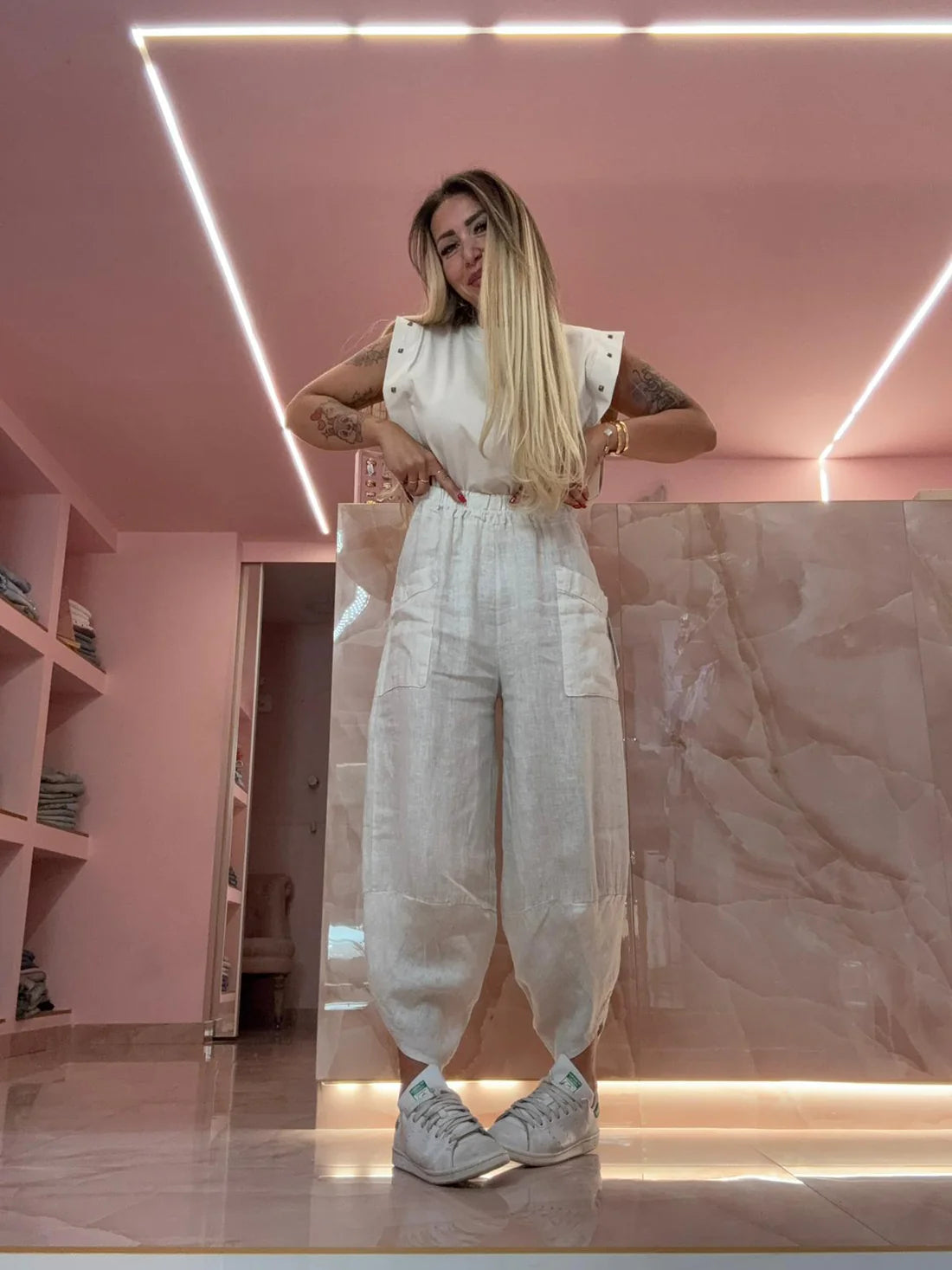 Pantaloni Aladino Beige SALDI ♥