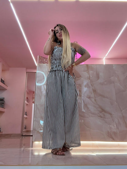 Coordinato Tutti In Riga Marrò ♥