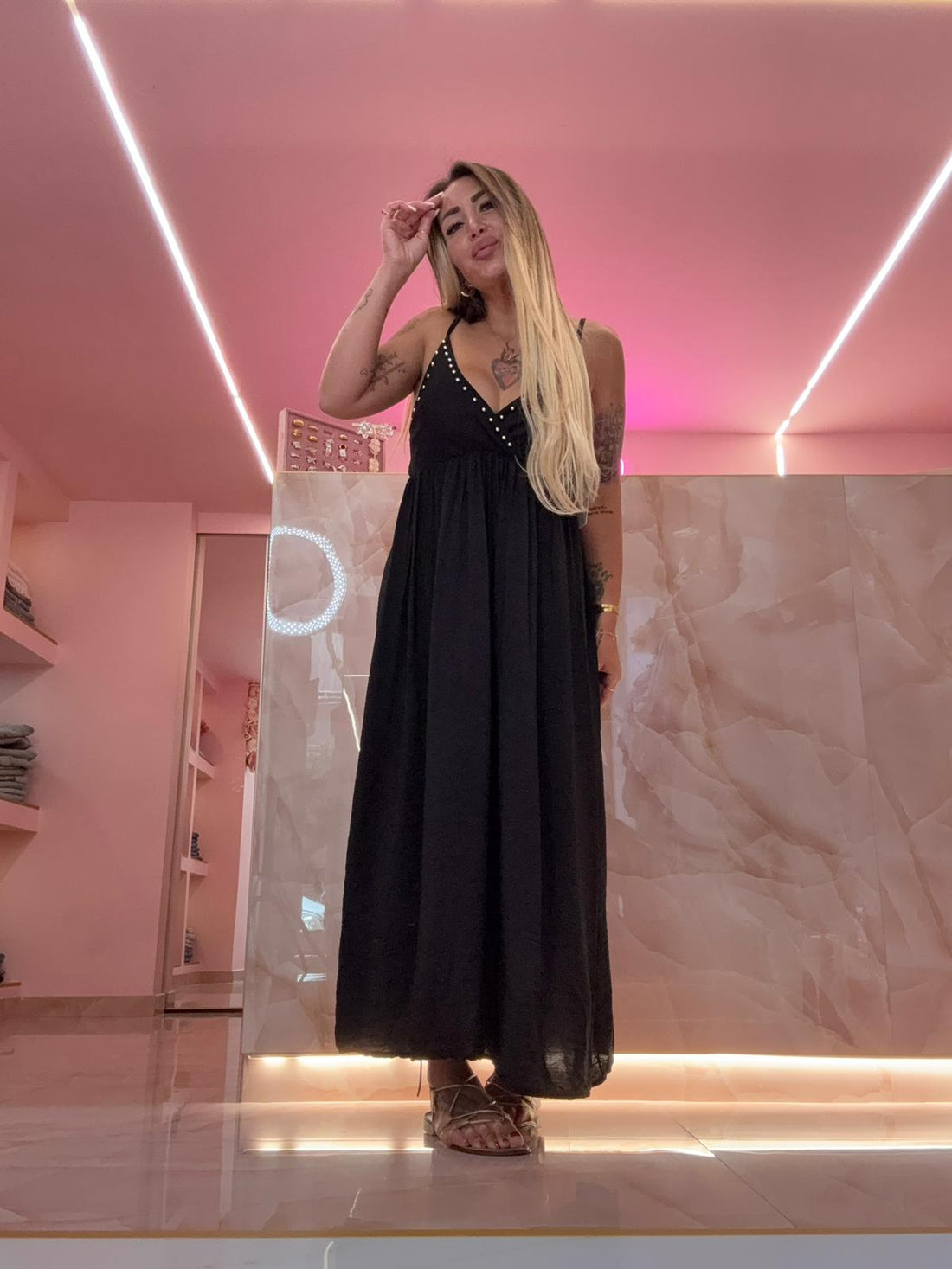 Dress Borchiette Nero ♥