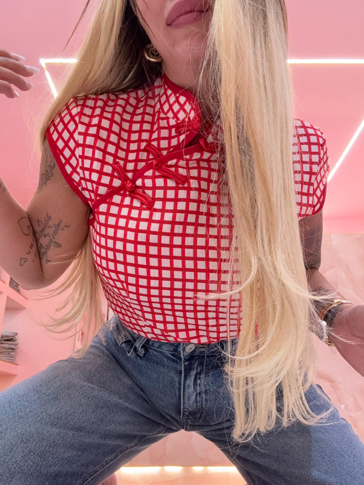 Camicia Coreana A Quadretti ♥