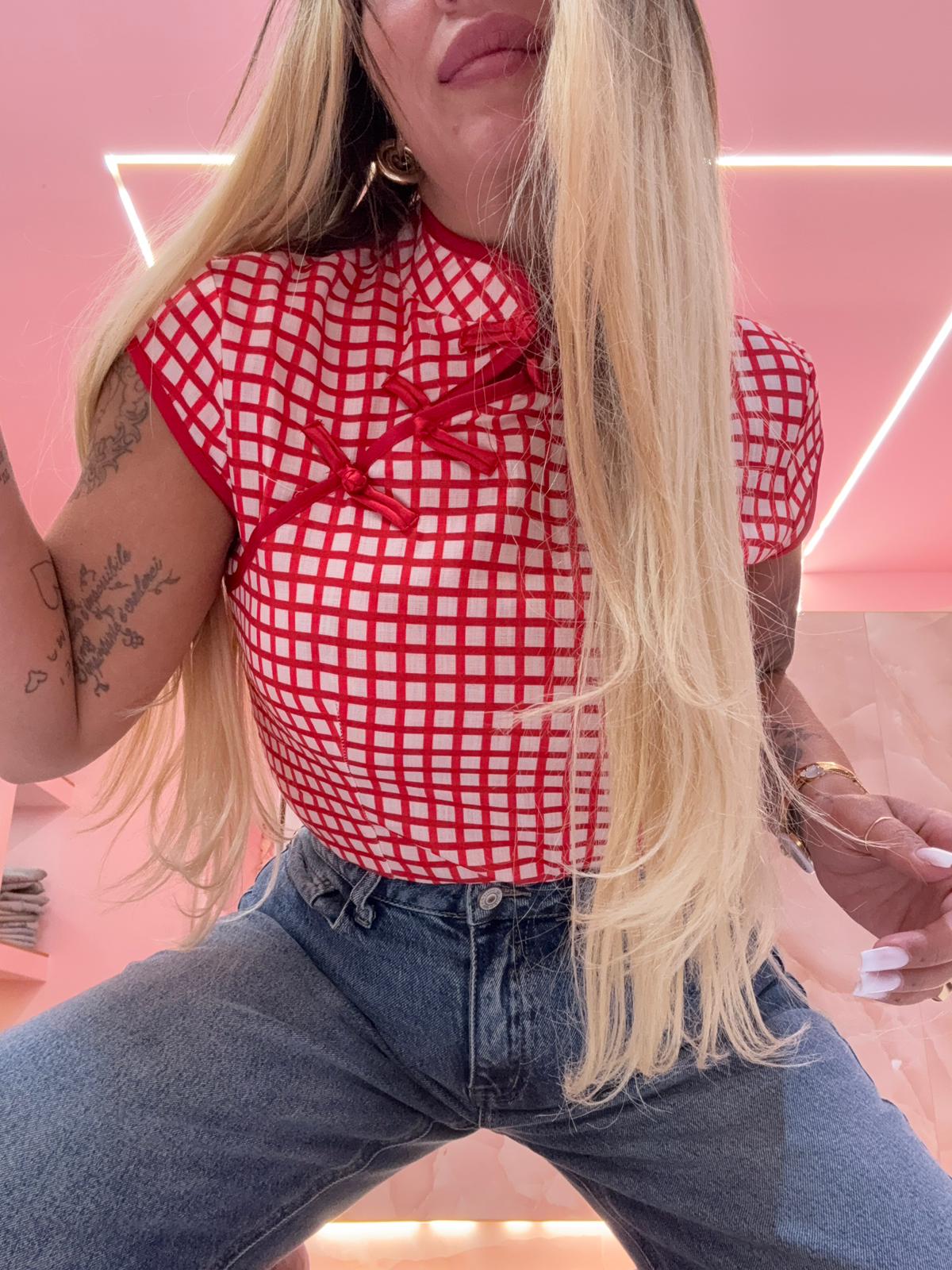 Camicia Coreana A Quadretti ♥