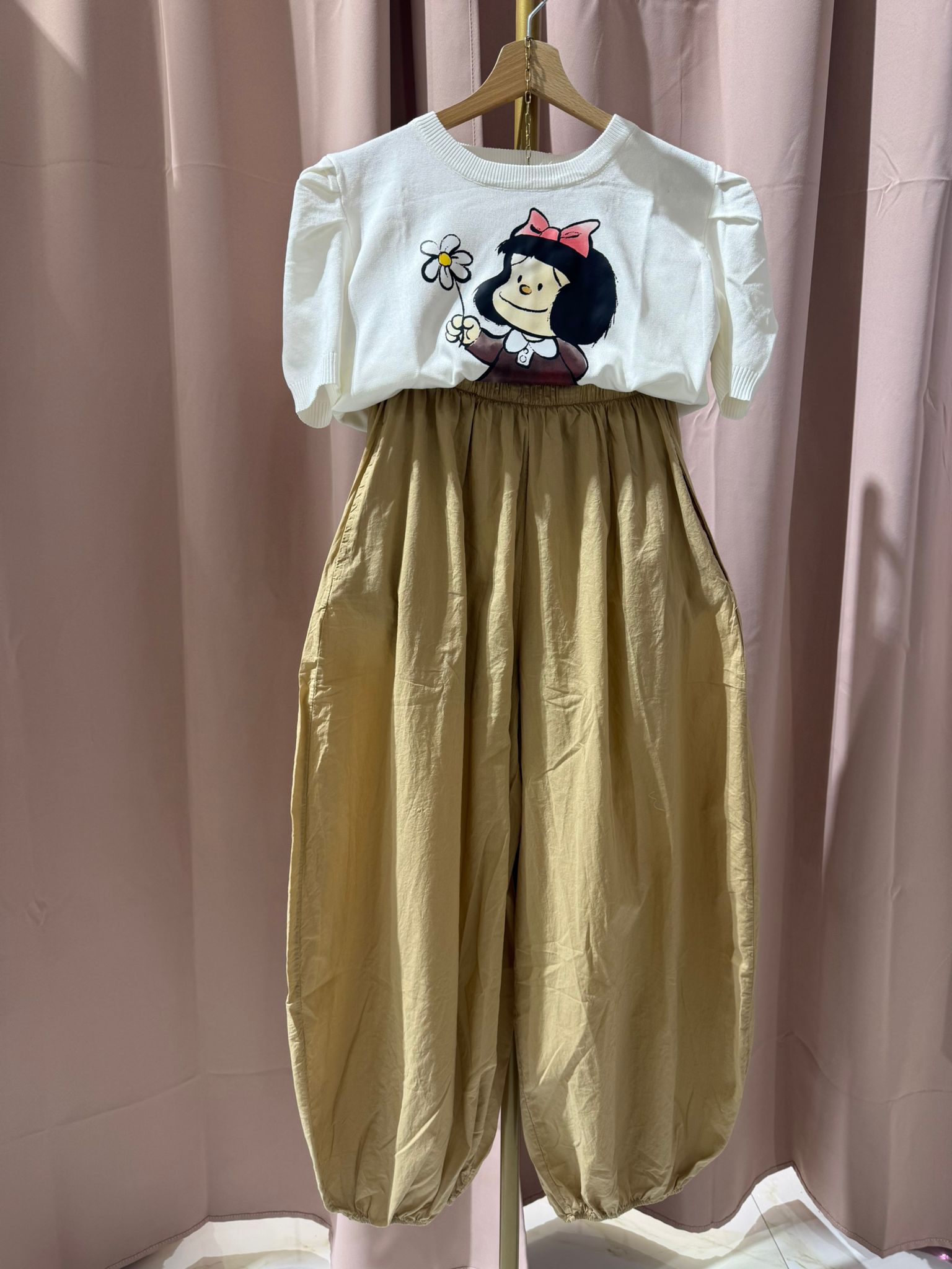 PANTALONE ALADINO BEIGE SALDI!