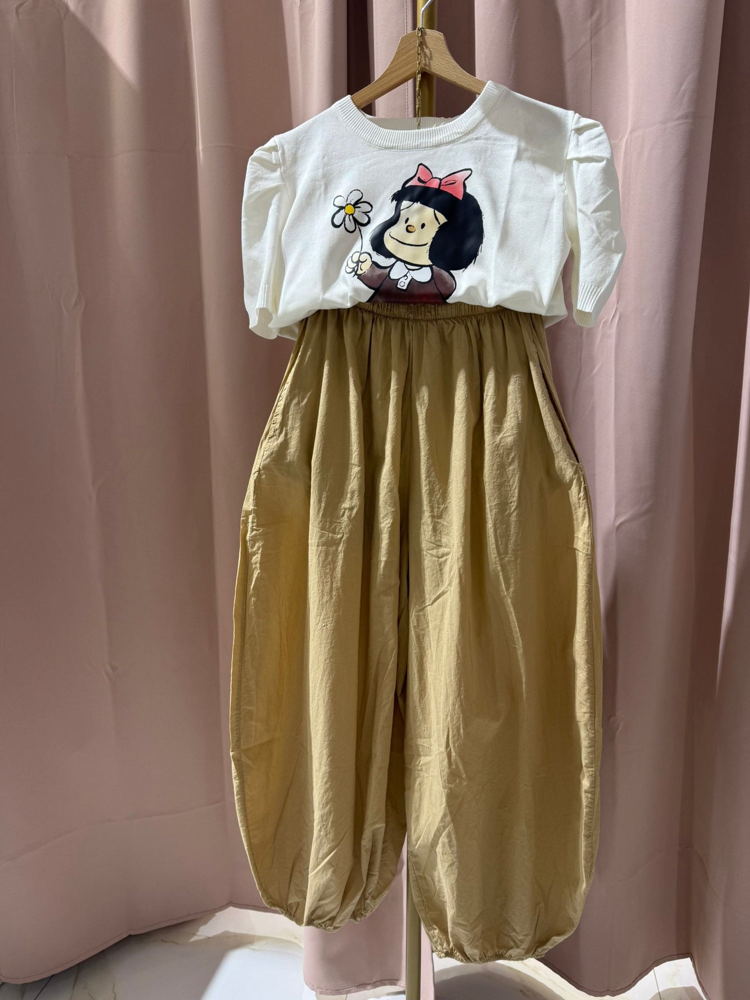 PANTALONE ALADINO BEIGE SALDI!