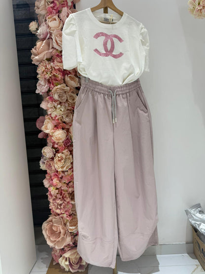 PANTALONE CRISTINE ROSA SALDI!