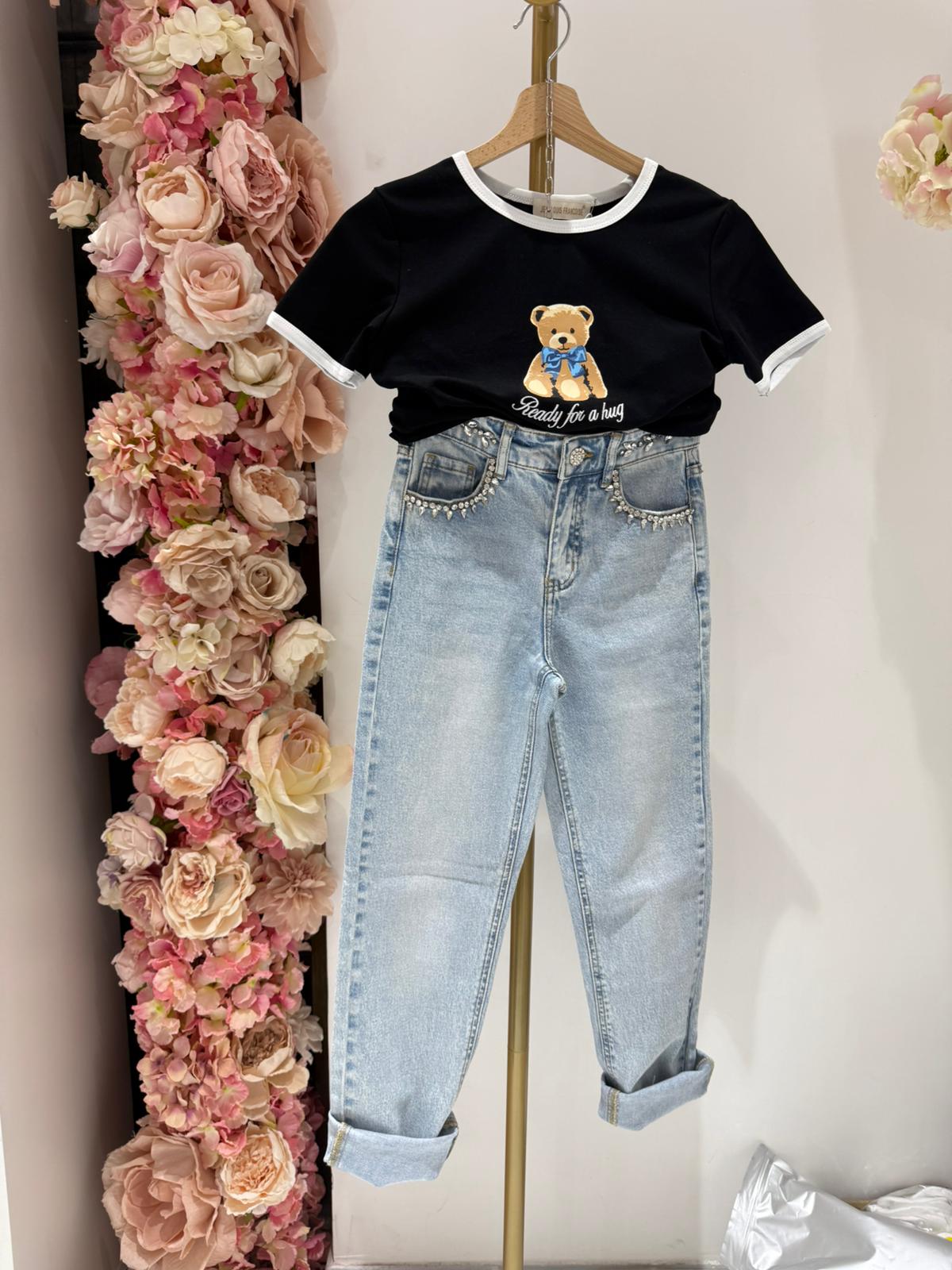 Jeans Bustino Strass Denim SALDI♥