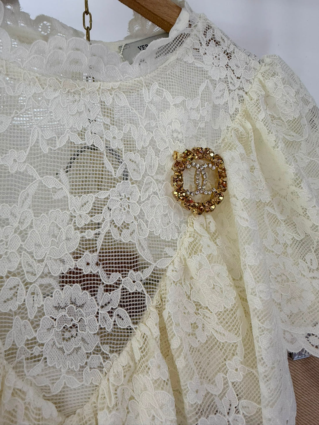 Spilla Grande Beige