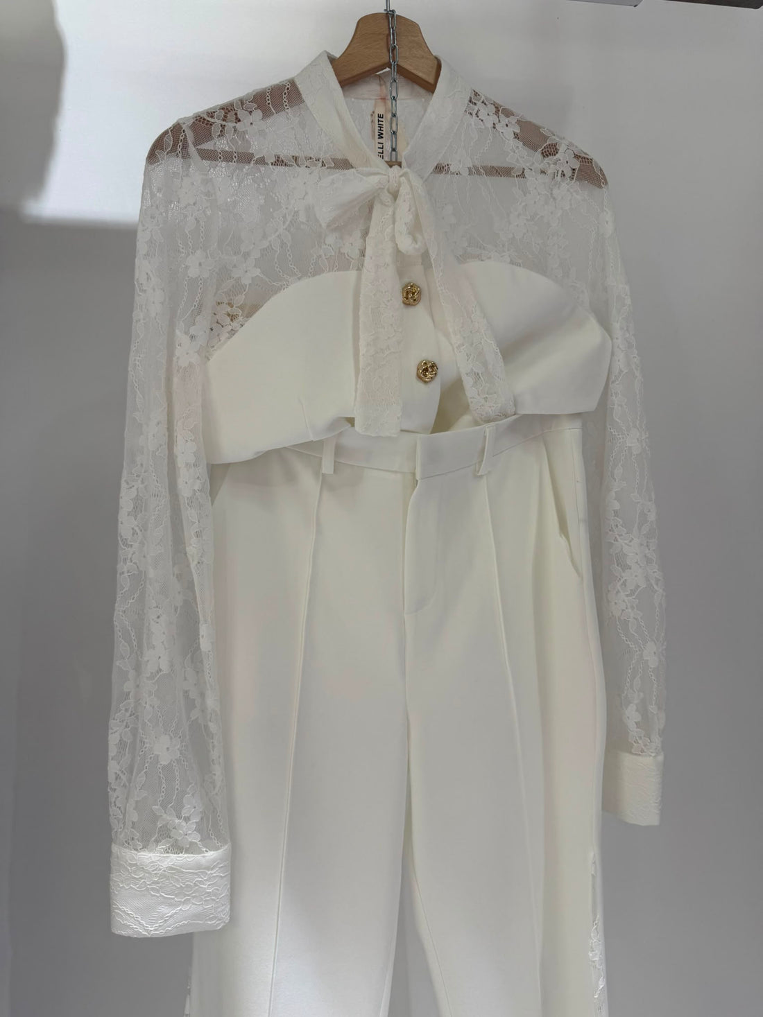 Coordinato peonia BIANCO CHIC
