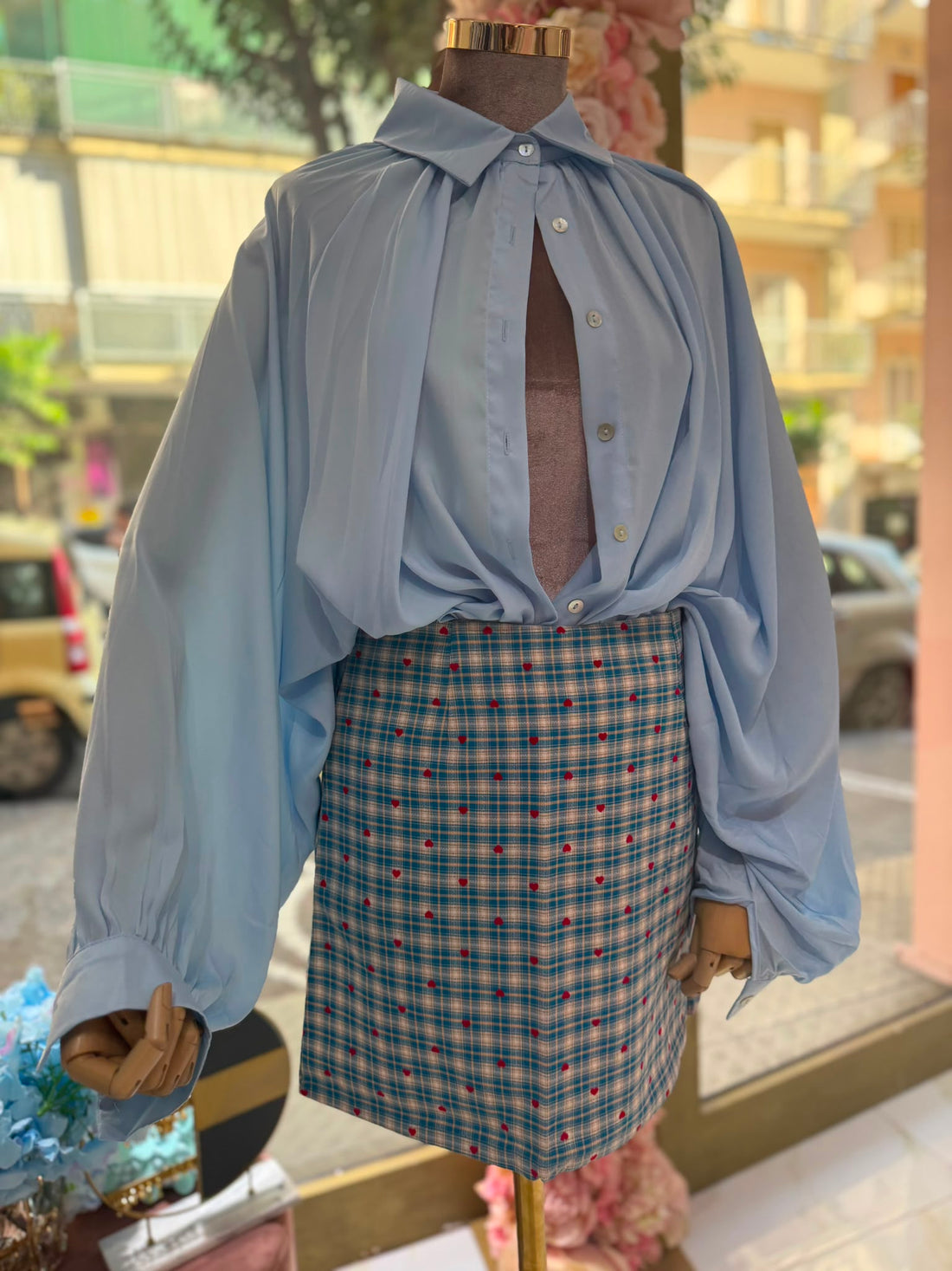 CAMICINA IN SETA POLVERE CHIC